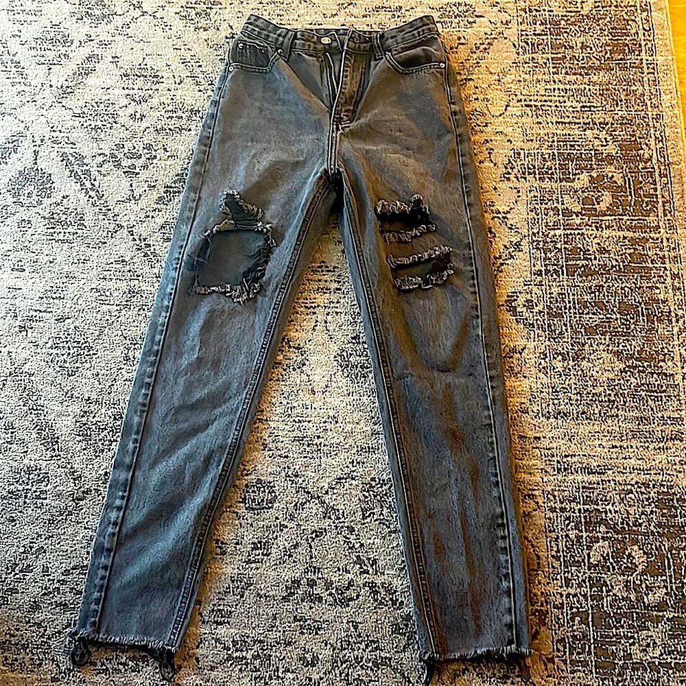 shein distressed mom jeans